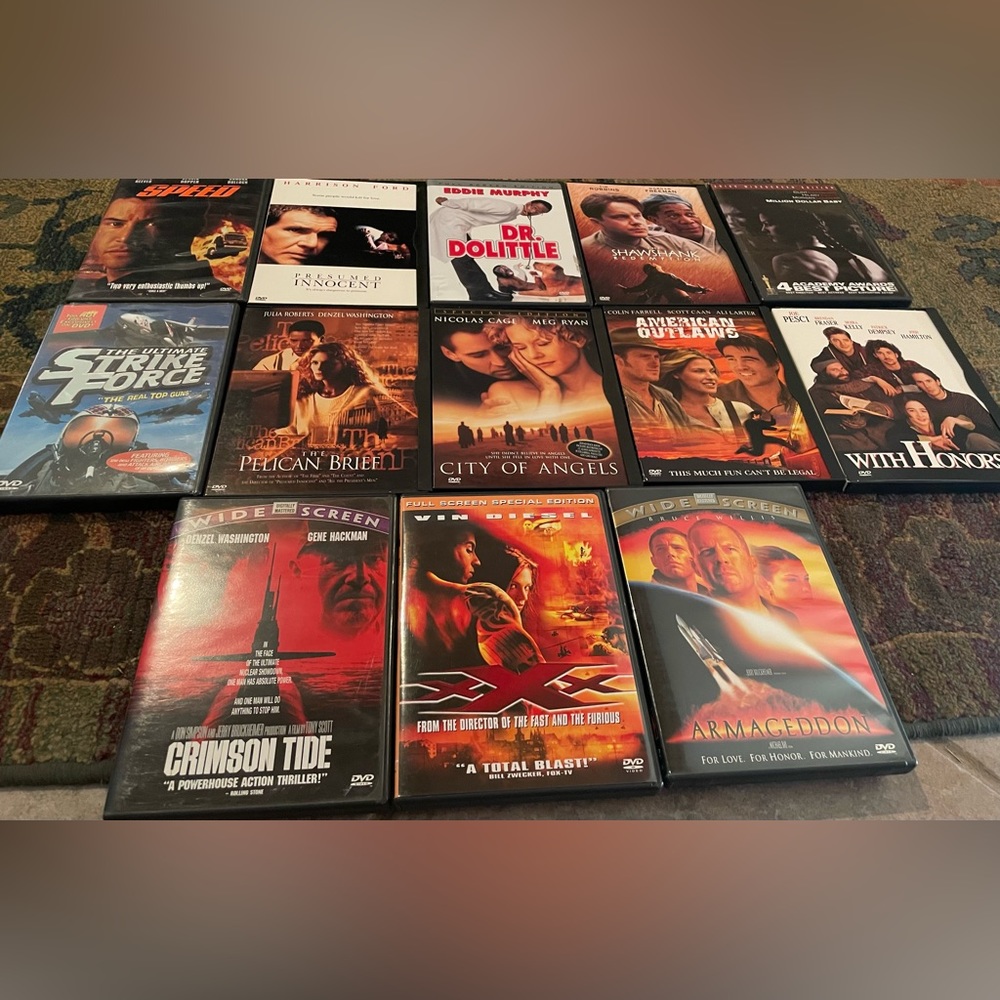 Set of 13 DVDs - Various movie titles